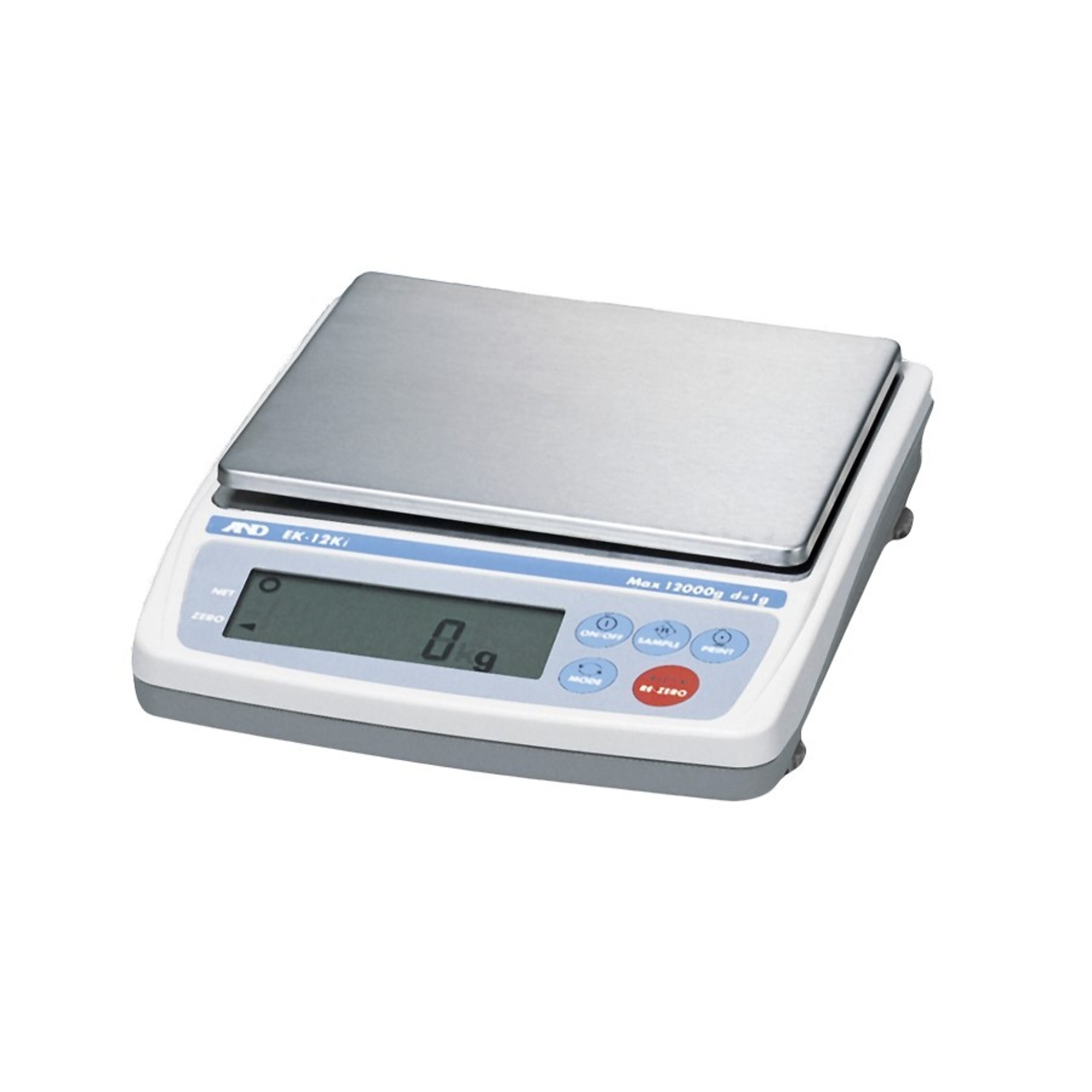 A&D, Toploader Balance, 6000g, Capacity 13 lb, Platform Length 7.5 in, Platform Width 8.6 in, Model# EK-I Series